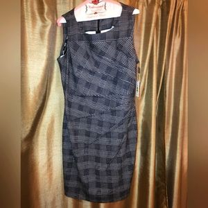 Calvin Klein Checkered Sheath Dress